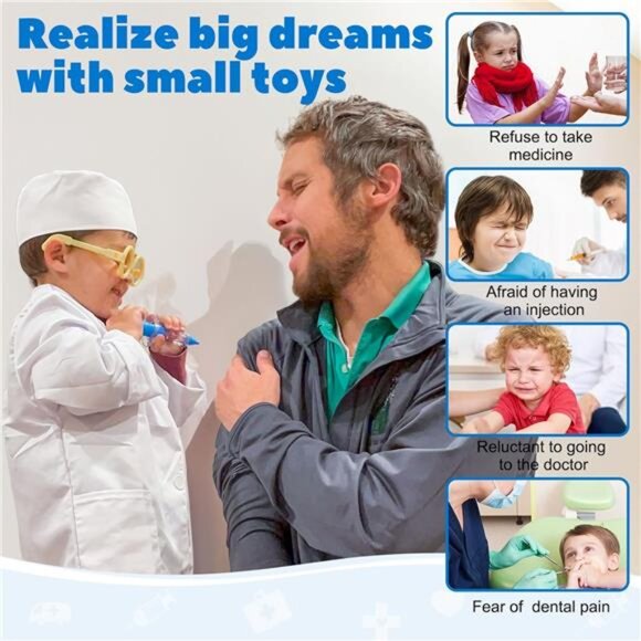 Liberry Doctor Kit for Toddlers 3 4 5 Years Old, Kids Doctor Play Set for Girls - Picture 3 of 7